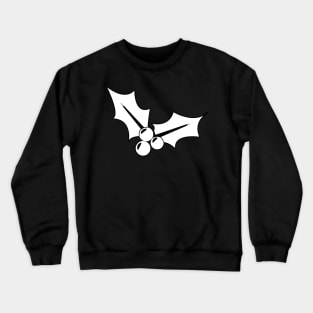 Christmas Mistletoe - Black and White Crewneck Sweatshirt